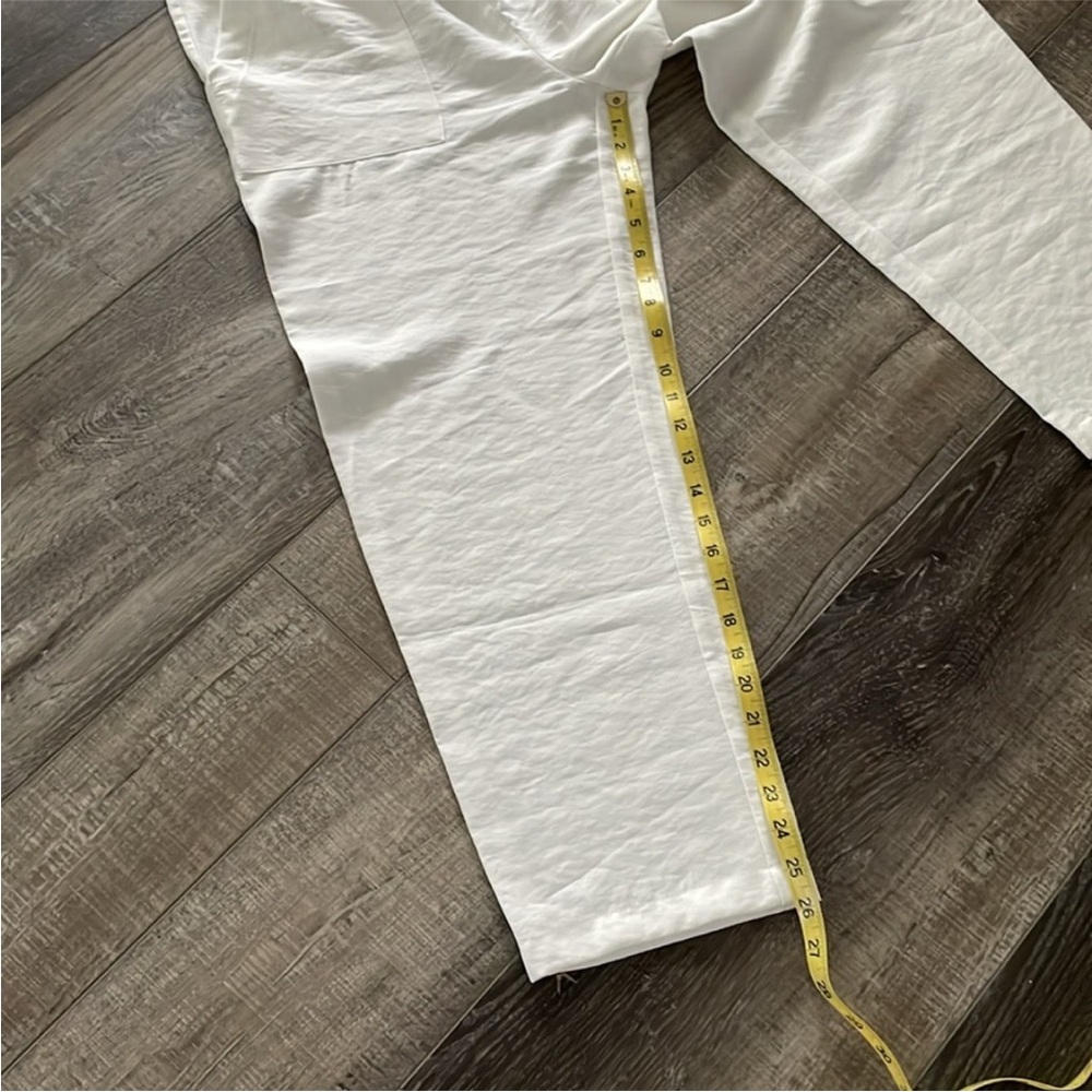 NWT - Zara - White Linen Feel Pant - Size M - Picture 4 of 7